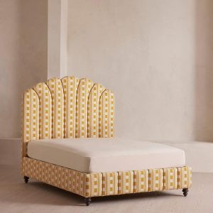 Ochre Woven Dotted Stripe Double Manette Mattress