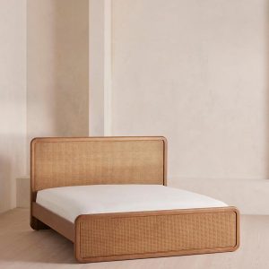 Oscar Tremendous King Mattress with Cane and Oak